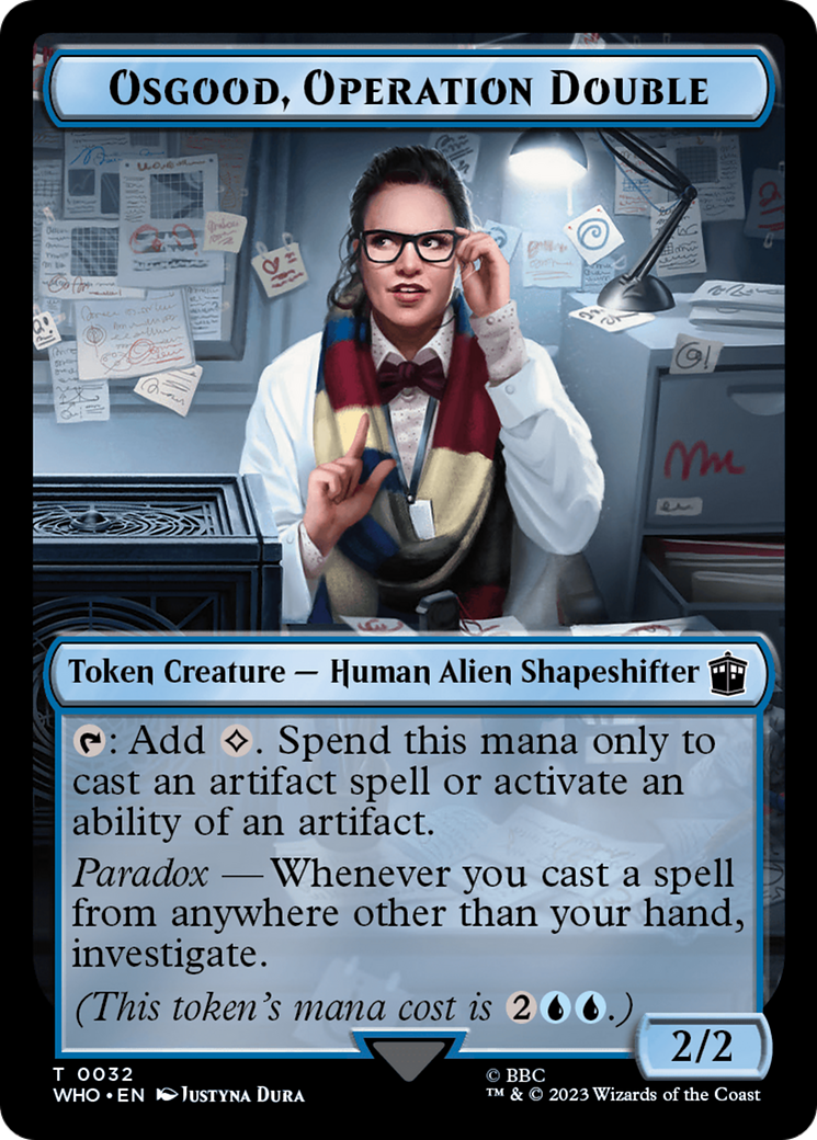 Image of Copy // Osgood, Operation Double Double-Sided Token [Doctor Who Tokens]