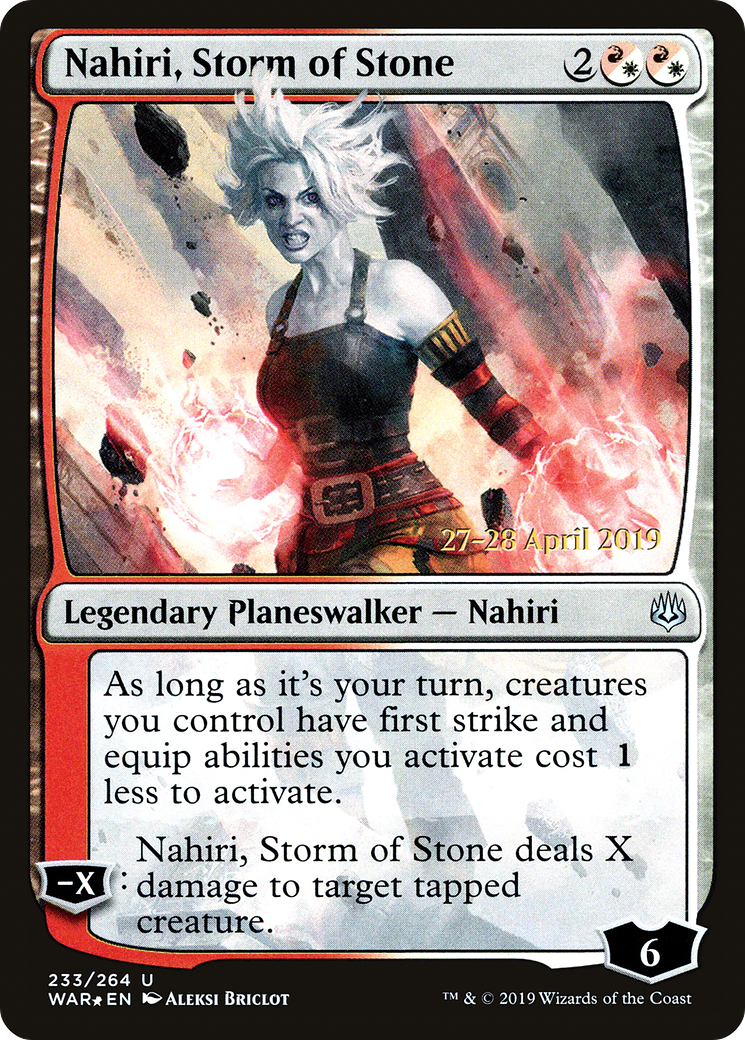 Image of Nahiri, Storm of Stone [War of the Spark Prerelease Promos]