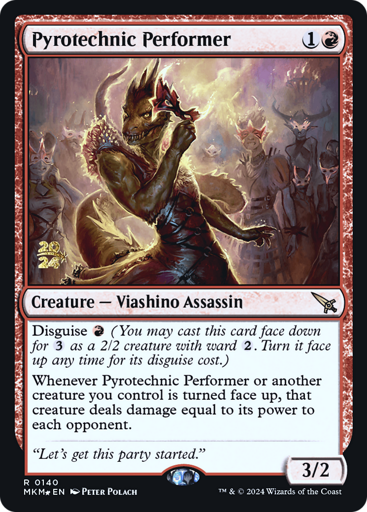 Image of Pyrotechnic Performer [Murders at Karlov Manor Prerelease Promos]