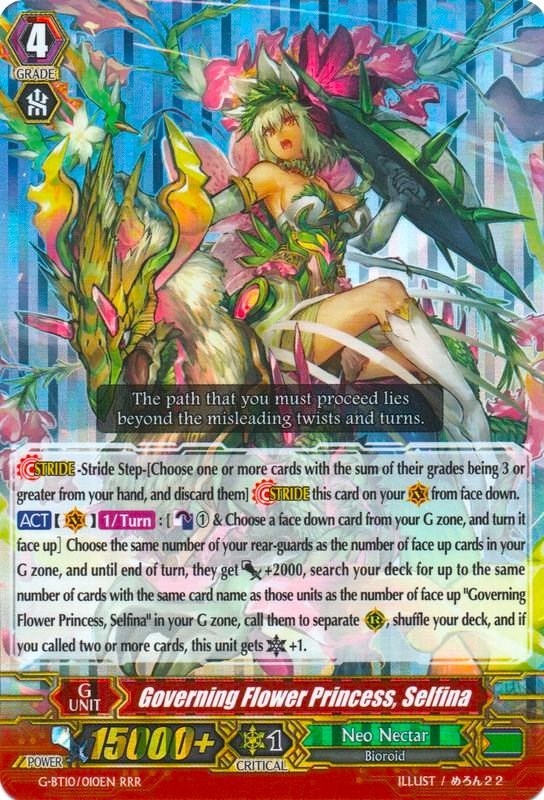 Image of Governing Flower Princess, Selfina (G-BT10/010EN) [Raging Clash of the Blade Fangs]