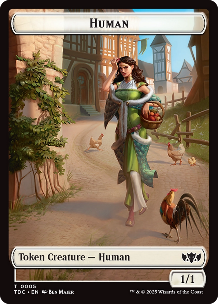 Image of Human // Rat Double-Sided Token [Tarkir: Dragonstorm Commander Tokens]