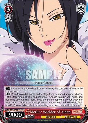 Image of Merlin: Wielder of Aldan (Foil) [The Seven Deadly Sins: Revival of The Commandments]