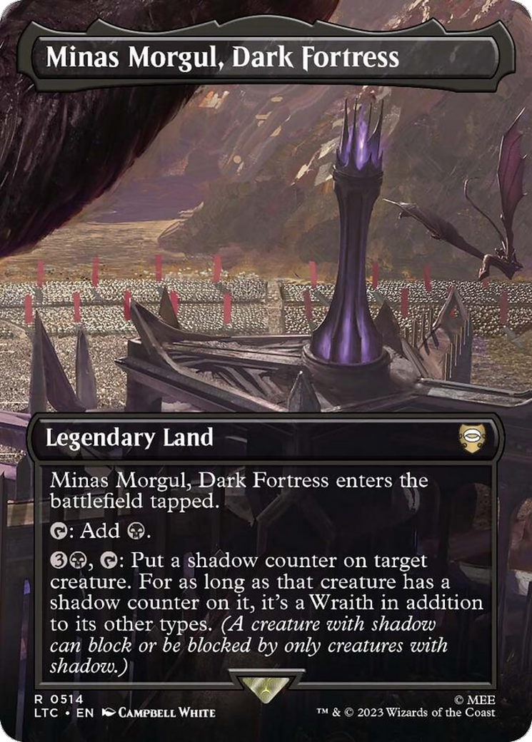 Image of Minas Morgul, Dark Fortress (Borderless) [The Lord of the Rings: Tales of Middle-Earth Commander]