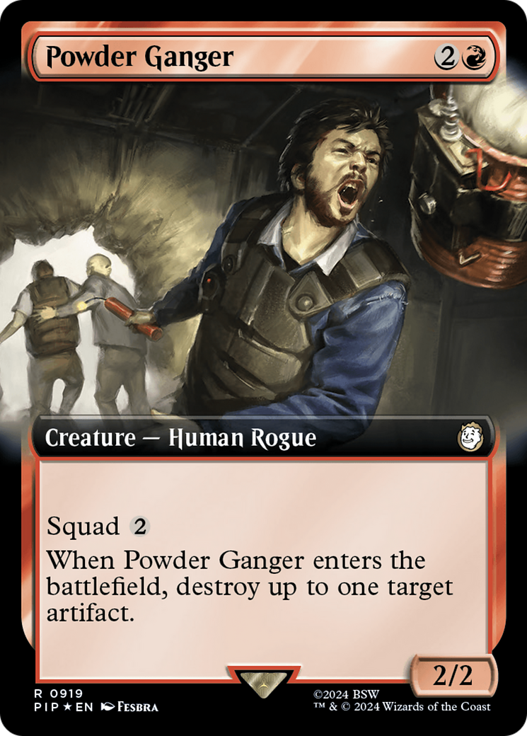 Image of Powder Ganger (Extended Art) (Surge Foil) [Fallout]