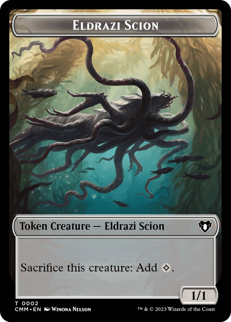 Image of Eldrazi Scion // Satyr Double-Sided Token [Commander Masters Tokens]