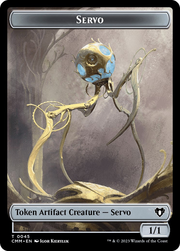 Image of Servo // Construct (0041) Double-Sided Token [Commander Masters Tokens]