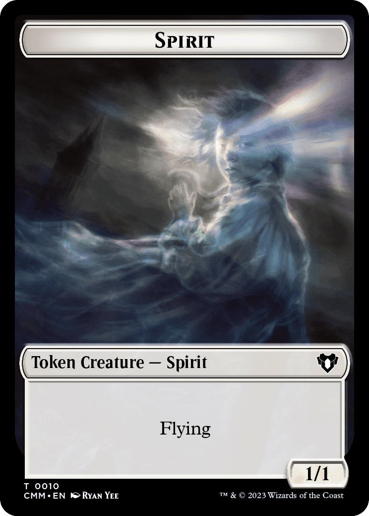 Image of Spirit (0010) // Satyr Double-Sided Token [Commander Masters Tokens]