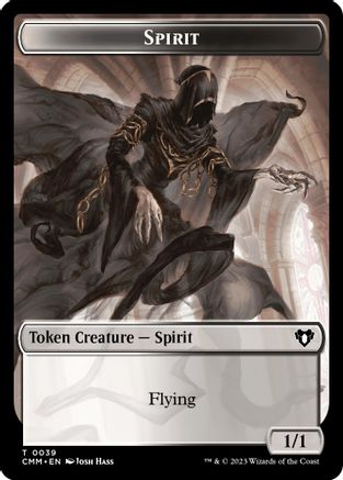 Image of Spirit (0039) // Goblin Double-Sided Token (CMM-39 // 27) - Commander Masters Foil