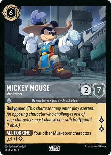 Image of Mickey Mouse - Musketeer (GenCon 2023) (11/P1) [Promo Cards]