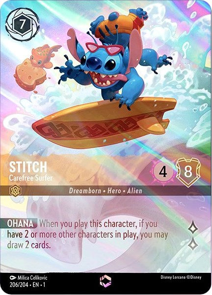 Image of Stitch - Carefree Surfer (Enchanted) (206/204) [The First Chapter]