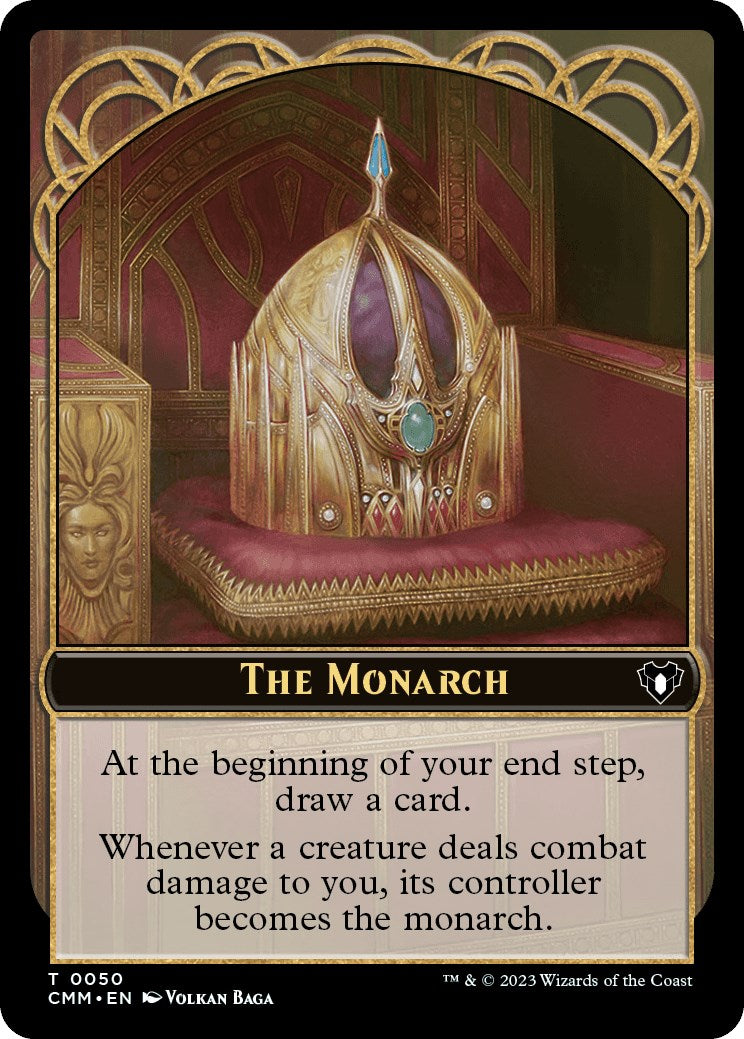 Image of The Monarch // Elf Druid Double-Sided Token [Commander Masters Tokens]