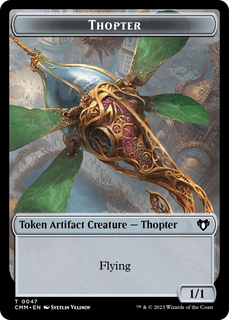 Image of Thopter // Bird Illusion Double-Sided Token [Commander Masters Tokens]