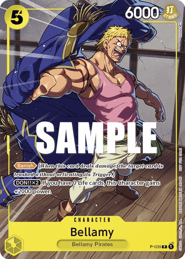 Image of Bellamy (Pirates Party Vol. 4) [One Piece Promotion Cards]