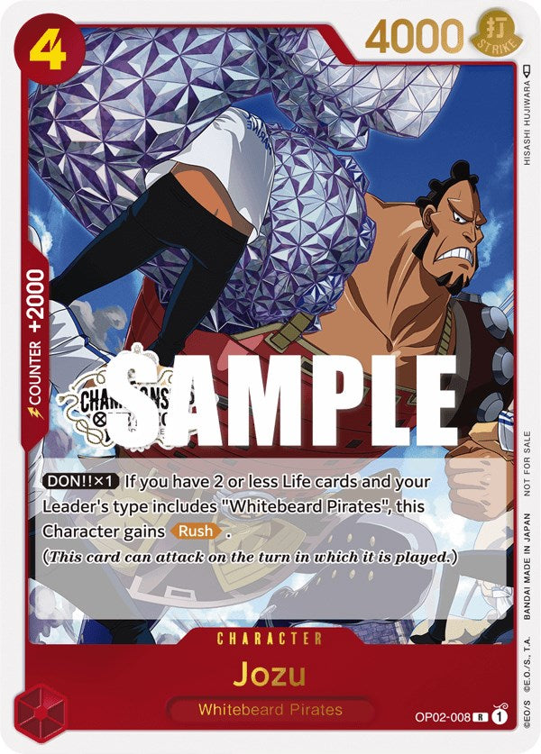 Image of Jozu (Store Championship Participation Pack Vol. 2) [One Piece Promotion Cards]