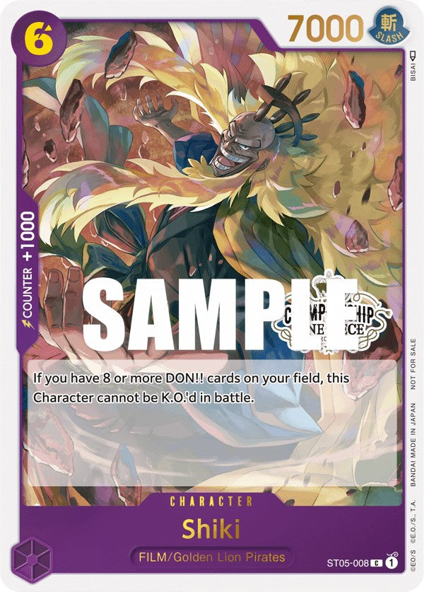 Image of Shiki (Store Championship Participation Pack Vol. 2) [One Piece Promotion Cards]
