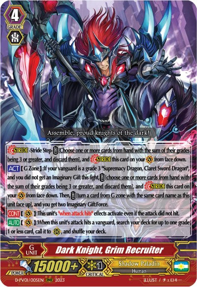 Image of Dark Knight, Grim Recruiter (D-PV01/005EN) [History Collection]