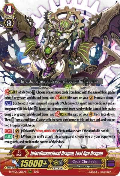 Image of Interdimensional Dragon, Lost Age Dragon (D-PV01/019EN) [History Collection]