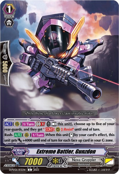 Image of Extreme Battler, Gunzdon (D-PV01/193EN) [History Collection]