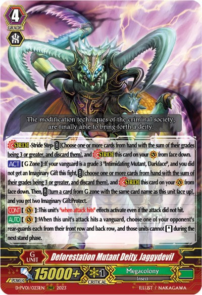 Image of Deforestation Mutant Deity, Jaggydevil (D-PV01/023EN) [History Collection]