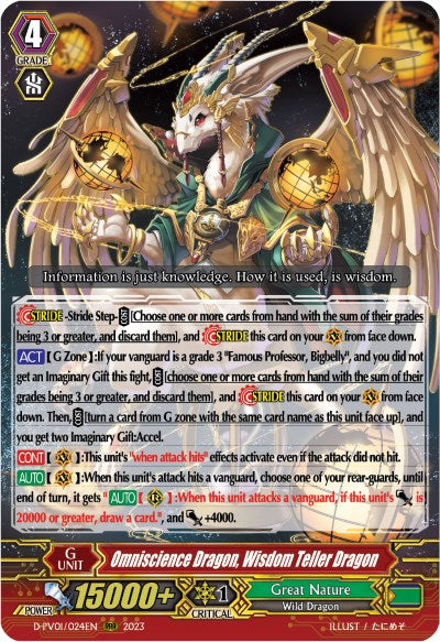 Image of Omniscience Dragon, Wisdom Teller Dragon (D-PV01/024EN) [History Collection]