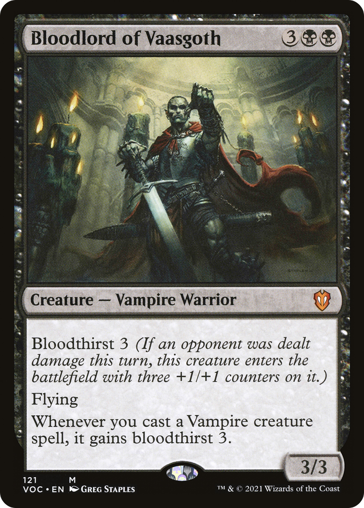 Image of Bloodlord of Vaasgoth [Innistrad: Crimson Vow Commander]