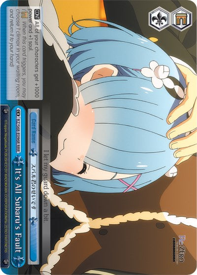 Image of It's All Subaru's Fault (RZ/S68-E096R RRR) [Re:ZERO Memory Snow]