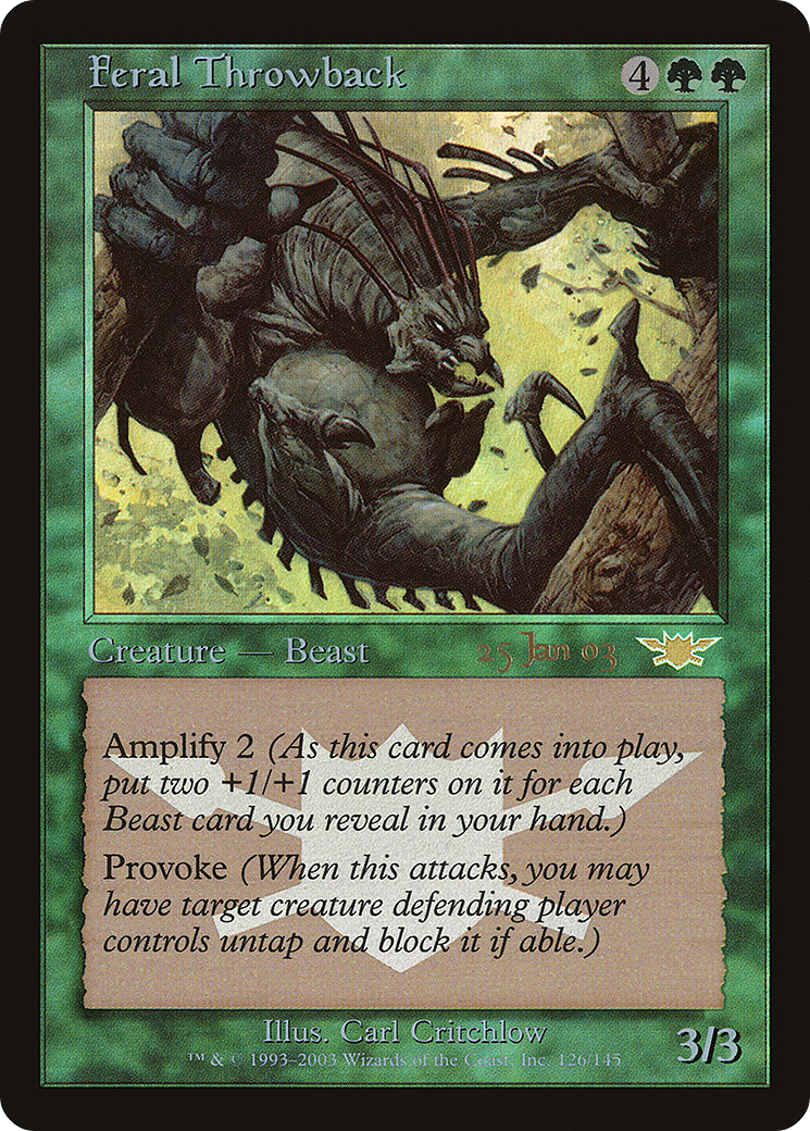 Image of Feral Throwback [Legions Promos]
