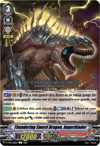 Image of Thundering Sword Dragon, Angerblader (D-PV01/226EN) [History Collection]
