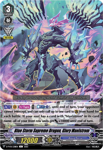 Image of Blue Storm Supreme Dragon, Glory Maelstrom (D-PV01/238EN) [History Collection]