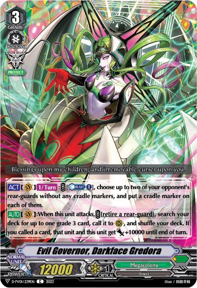 Image of Evil Governor, Darkface Gredora (D-PV01/239EN) [History Collection]