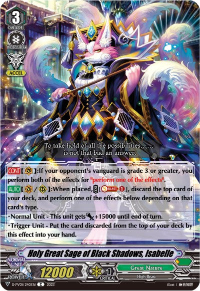 Image of Holy Great Sage of Black Shadows, Isabelle (D-PV01/240EN) [History Collection]