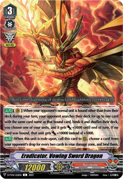Image of Eradicator, Vowing Sword Dragon (D-PV01/252EN) [History Collection]