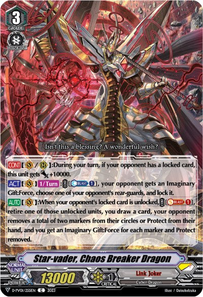 Image of Star-vader, Chaos Breaker Dragon (D-PV01/255EN) [History Collection]