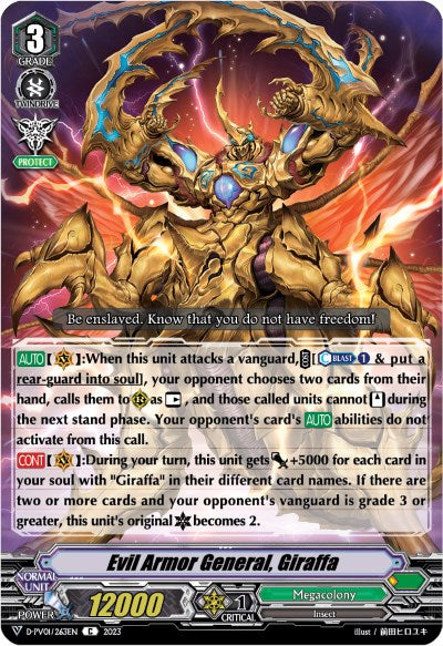 Image of Evil Armor General, Giraffa (D-PV01/263EN) [History Collection]