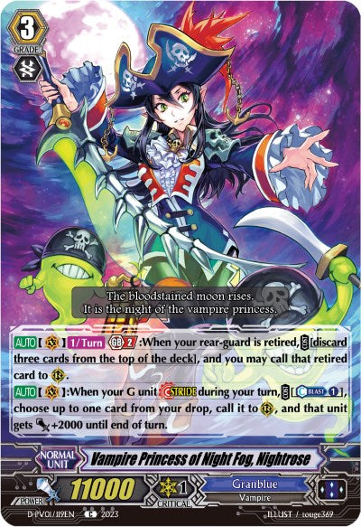 Image of Vampire Princess of Night Fog, Nightrose (D-PV01/119EN) [History Collection]