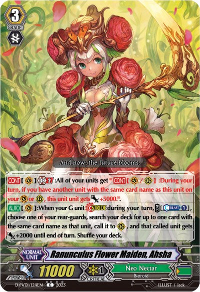 Image of Ranunculus Flower Maiden, Ahsha (D-PV01/124EN) [History Collection]