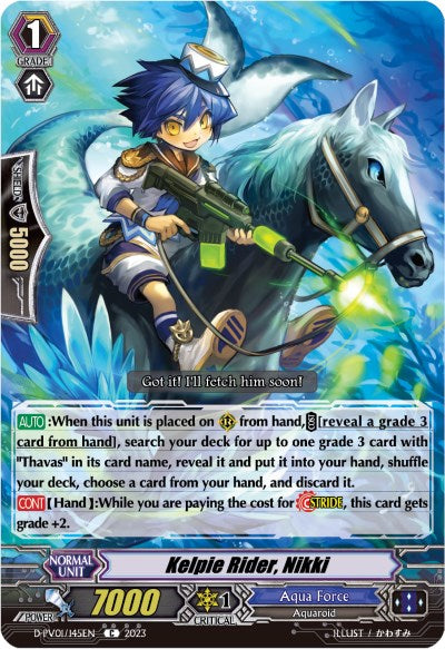 Image of Kelpie Rider, Nikki (D-PV01/145EN) [History Collection]