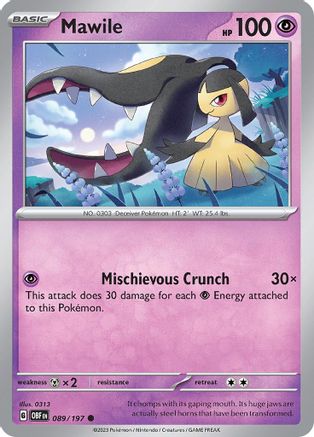 Image of Mawile (089/197) [Scarlet & Violet: Obsidian Flames]