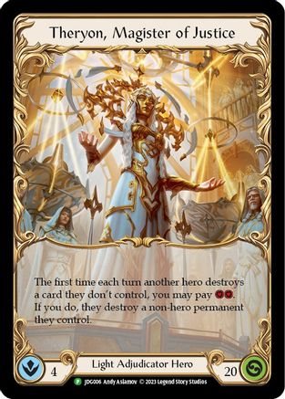 Image of Theryon, Magister of Justice [JDG006] (Promo)  Cold Foil