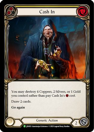 Image of Cash In (Yellow) [JDG013] (Promo)  Cold Foil