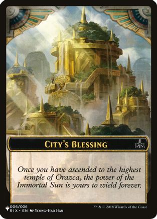 Image of City's Blessing // The Monarch Double-Sided Token [Secret Lair: Angels Tokens]