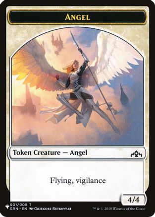 Image of Angel // Warrior Double-Sided Token [Secret Lair: Angels Tokens]
