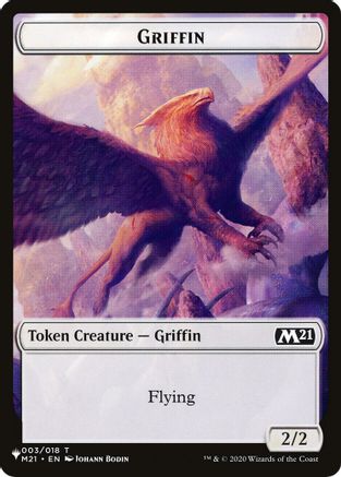 Image of Griffin // Warrior Double-Sided Token [Secret Lair: Angels Tokens]