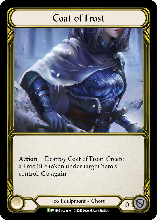 Coat of Frost (Golden) [FAB105] (Promo)  Cold Foil