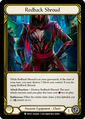 Redback Shroud (Golden) [FAB123] (Promo)  Cold Foil