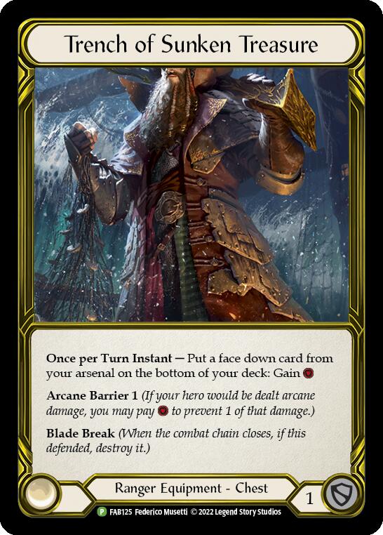 Image of Trench of Sunken Treasure (Golden) [FAB125] (Promo)  Cold Foil