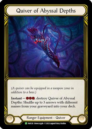 Image of Quiver of Abyssal Depths (Golden) [FAB126] (Promo)  Cold Foil