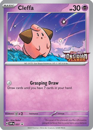 Image of Cleffa (037) (Stamped) [Scarlet & Violet: Black Star Promos]