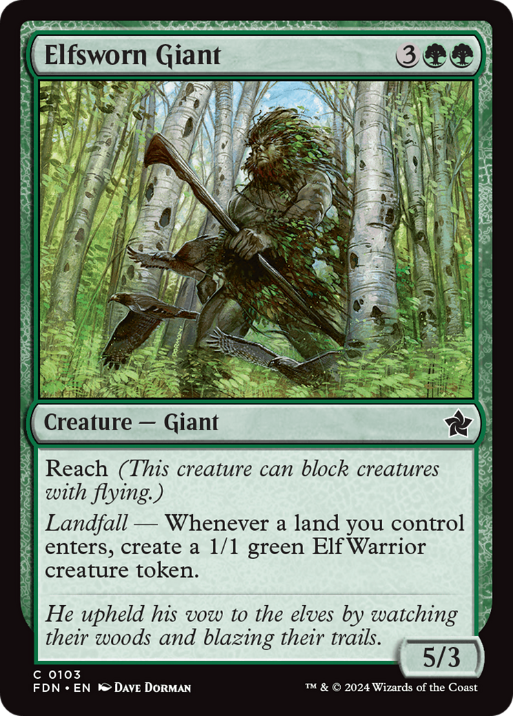 Image of Elfsworn Giant [Foundations]