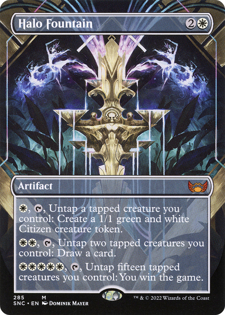 Image of Halo Fountain (Borderless Alternate Art) [Streets of New Capenna]